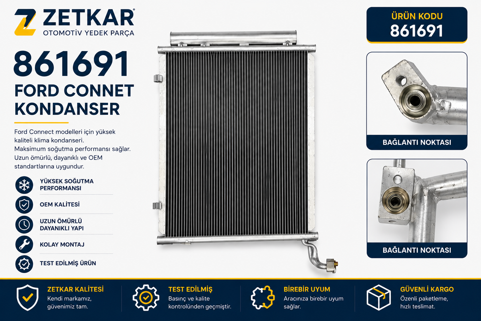 861691 FORD CONNET CONDANSER