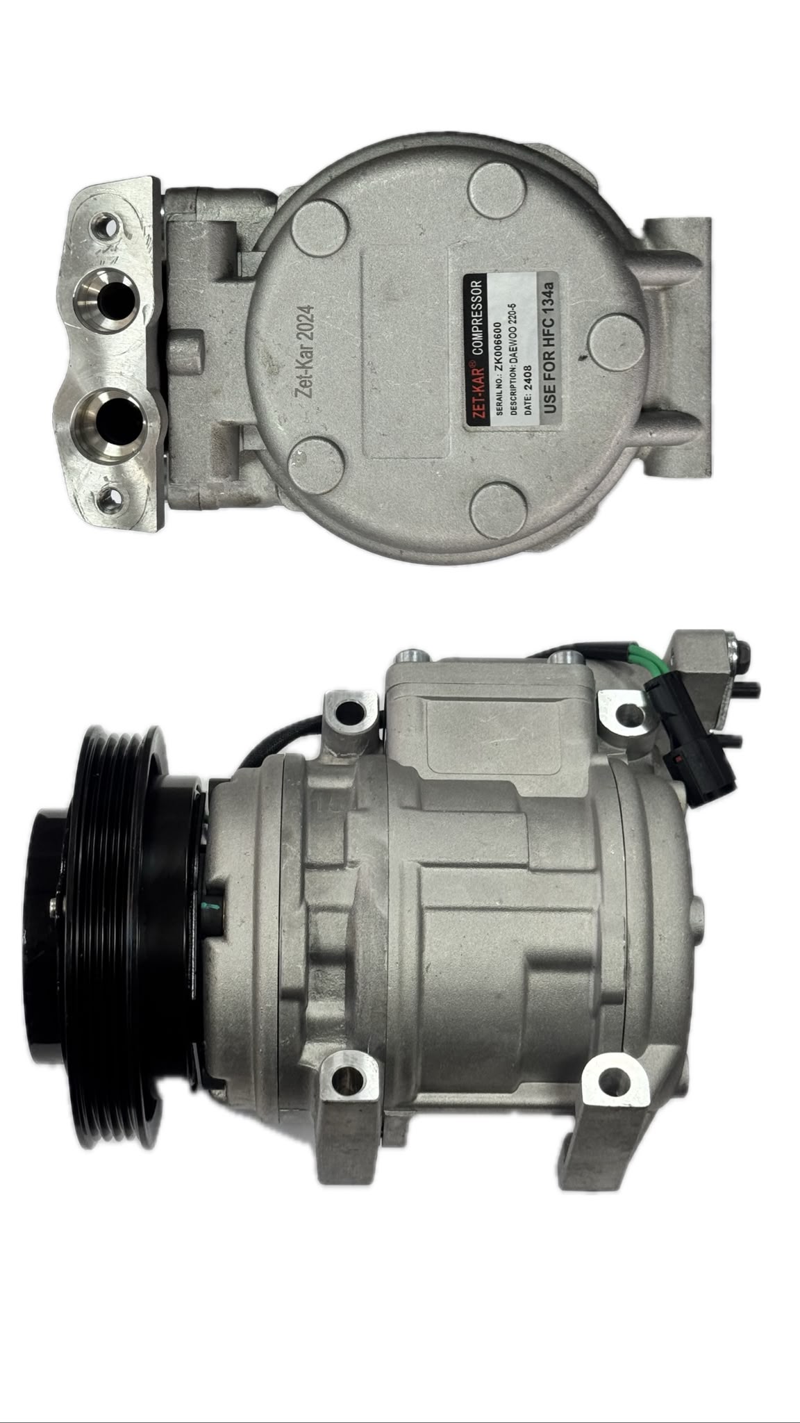 ST250302 DAEWOO 220-5 HYUNDAI İŞ MAKİNA KOMPRESÖRÜ 24V 4 PK