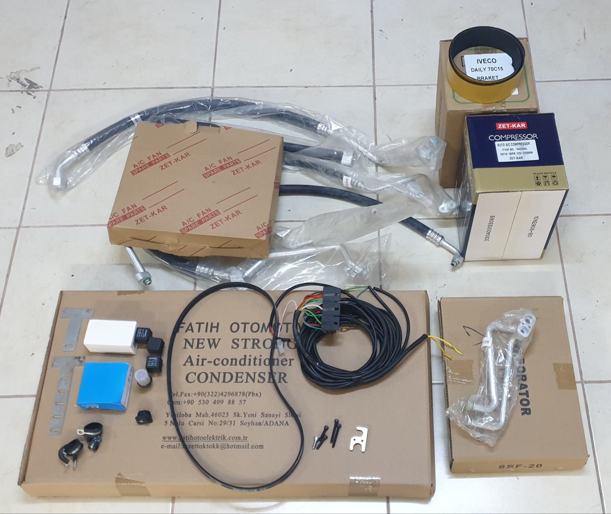 ZET-KAR IVECO DAİLY KLİMA SETİ