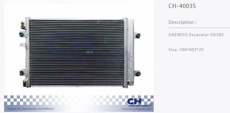 CH-40035 DAEWOO EXCAVATOR DX380 CONDANSER ÖLÇÜ:590*403*20